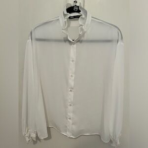 Zara Pearl Bouse | Sz. L | NWOT